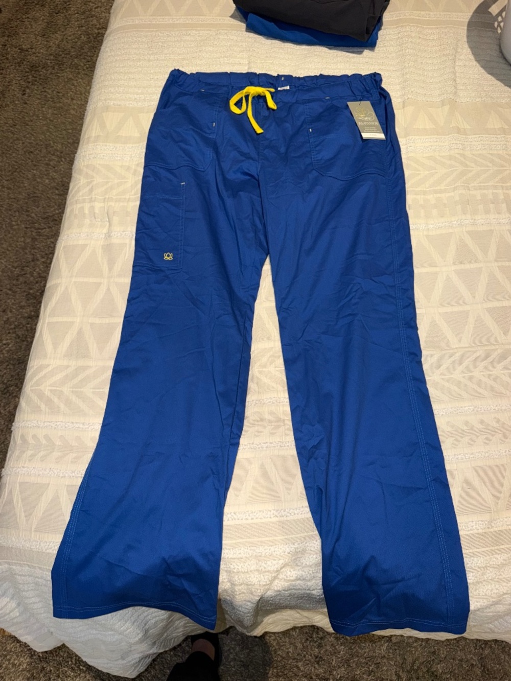 Maevn Blossom Utility Cargo Pant- XL TALL Royal Blue